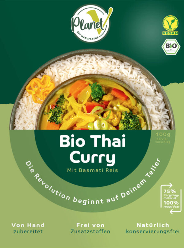 Bio Thai Curry mit Basmati Reis