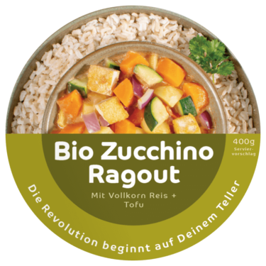 Bio Zucchino Ragout mit Vollkorn Reis